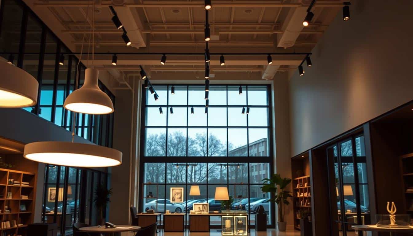 LED Lighting in Commercial Area