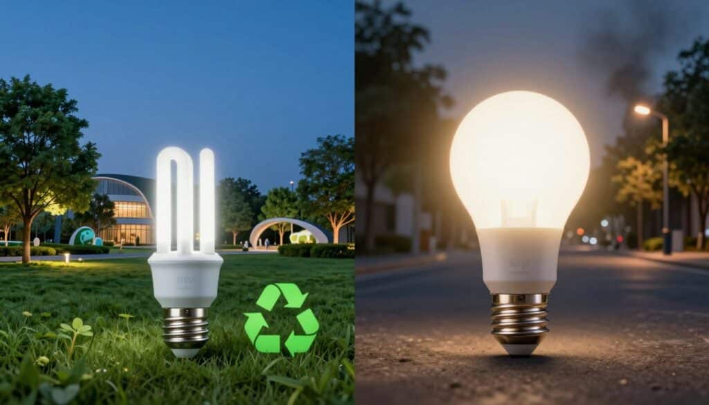 environmental impact of LED vs halogen lights