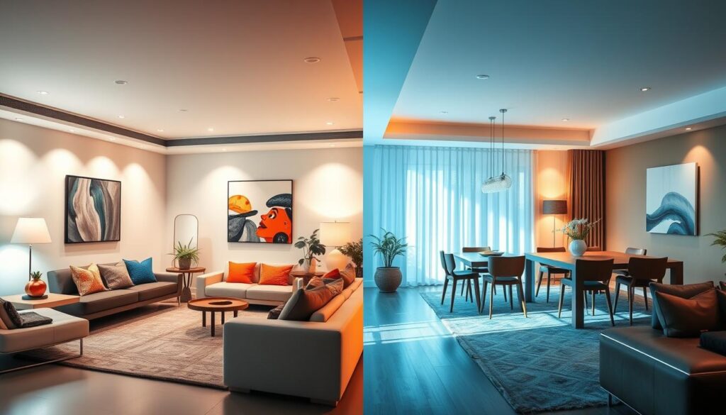 cool white vs warm white lighting