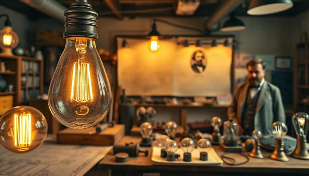 history of incandescent light