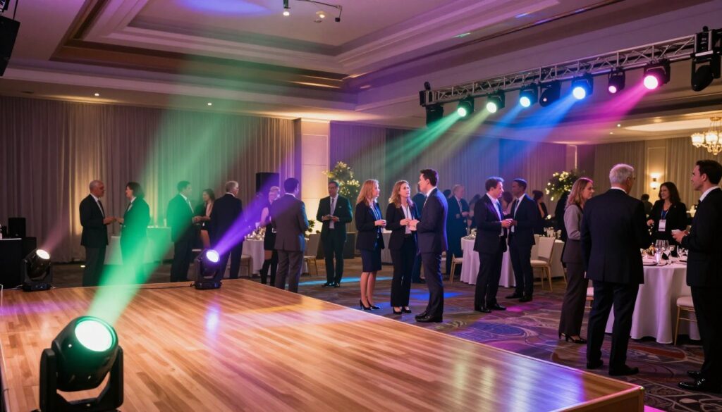 par lights at corporate events