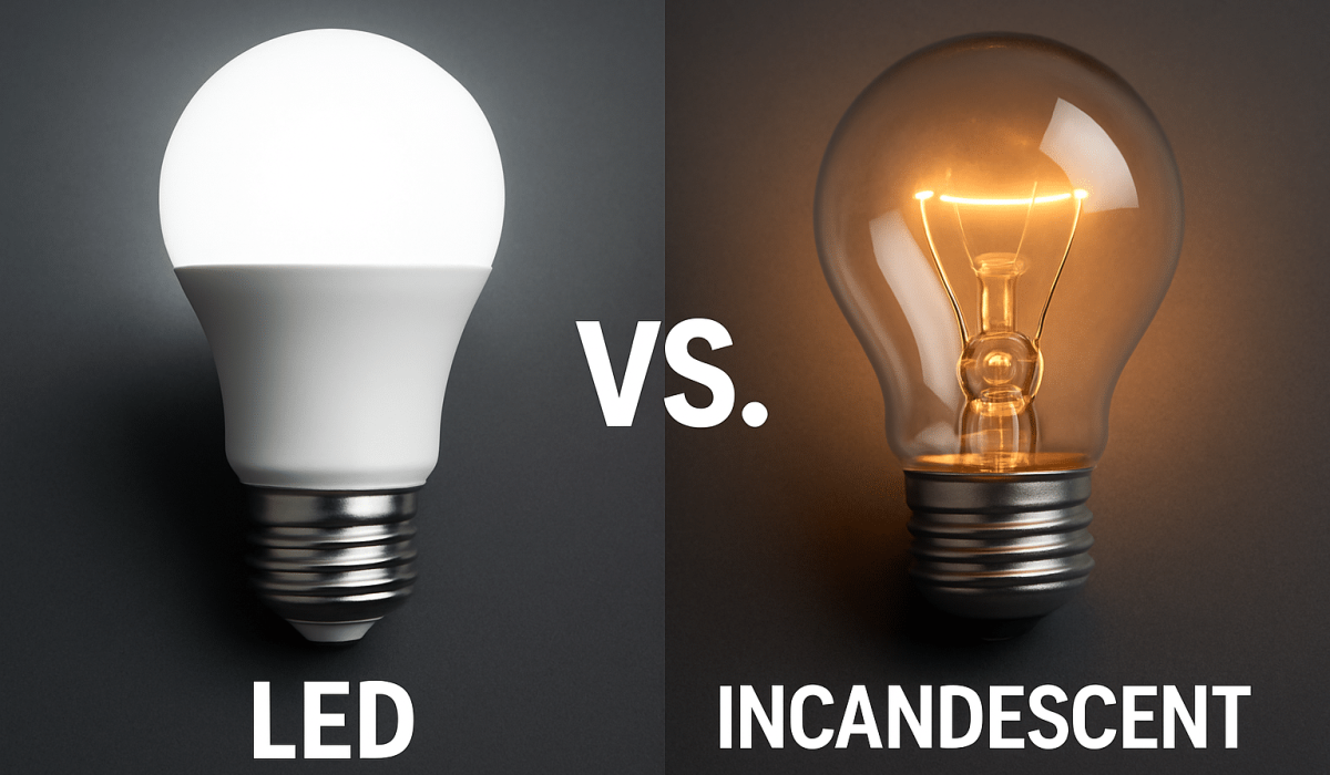 LED vs Incandescent Bulb LED vs Incandescent Bulb